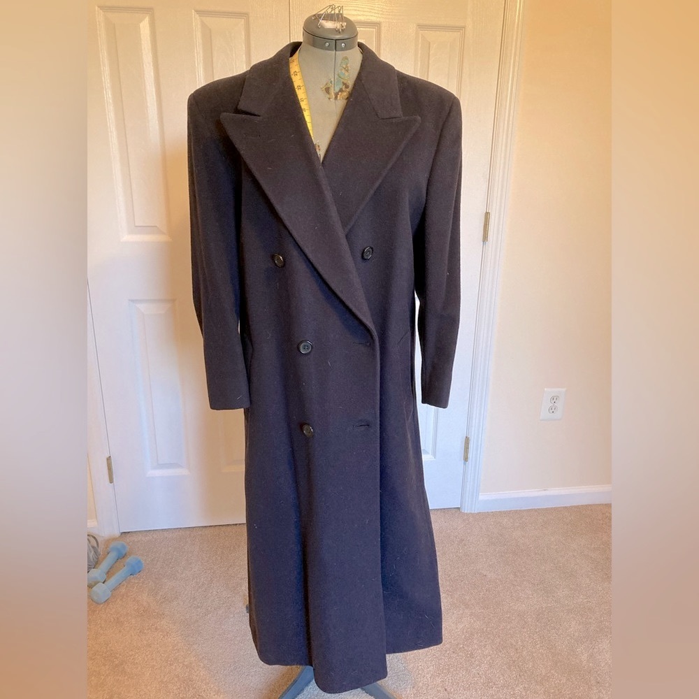 Brooks brothers navy Vintage overcoat dress jacket STAPLE In wardrobe